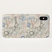 Coques Case-Mate iPhone Motif de timbres-poste du monde (Dos (Horizontal))