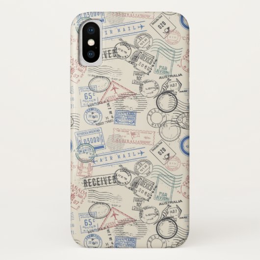 Coques Case-Mate iPhone Motif de timbres-poste du monde (Dos)