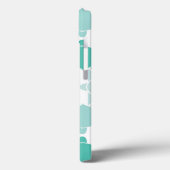 Coques Case-Mate iPhone Motif de tortue turquoise (Verso / Gauche)