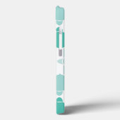 Coques Case-Mate iPhone Motif de tortue turquoise (Verso / Gauche)