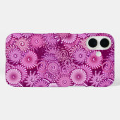 Coques Case-Mate iPhone Motif de tourbillon abstrait, violet, rose, prune, (Verso (horizontal))