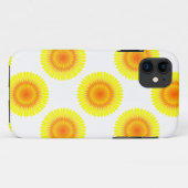 Coques Case-Mate iPhone Motif de tournesol personnalisé (Dos (Horizontal))