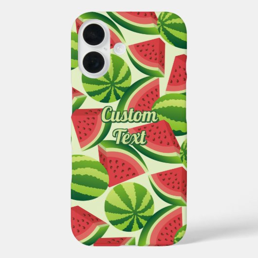 Coques Case-Mate iPhone Motif de tranche de pastèque (Verso)