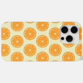 Coques Case-Mate iPhone Motif de tranche orange (Verso (horizontal))