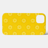 Coques Case-Mate iPhone Motif de tranches d'ananas jaune (Verso (horizontal))