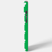Coques Case-Mate iPhone Motif de trèfle vert et blanc (Verso / Gauche)