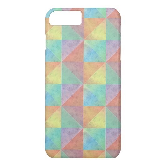 Coques Case-Mate iPhone Motif de triangles aquarelles colorés (Dos)