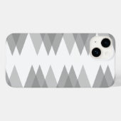 Coques Case-Mate iPhone Motif de triangles gris (Verso (horizontal))