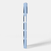 Coques Case-Mate iPhone Motif de trous carrés bleus (Verso / Droite)