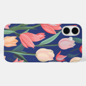 Coques Case-Mate iPhone Motif de tulipes. (Verso (horizontal))