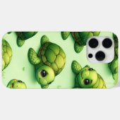 Coques Case-Mate iPhone Motif de Turtles joyeux (Verso (horizontal))