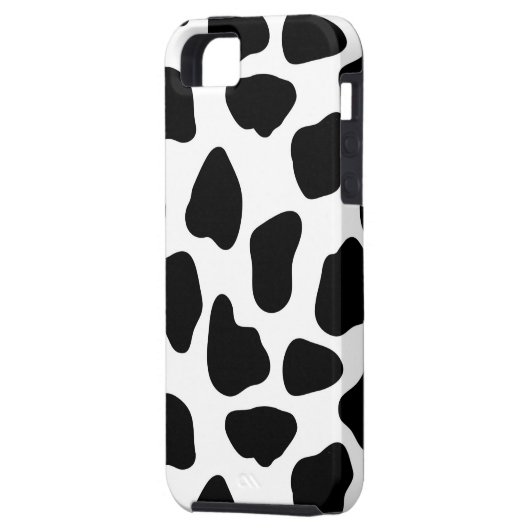 Coques Case-Mate iPhone Motif de vache (Dos gauche)