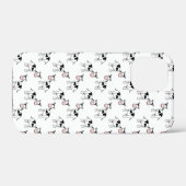 Coques Case-Mate iPhone Motif de vache noir et blanc. (Verso (horizontal))