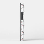 Coques Case-Mate iPhone Motif de vache noir et blanc. (Verso / Droite)