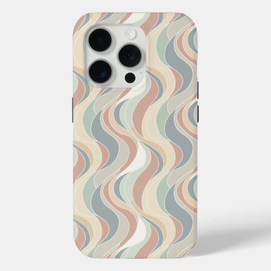 Coques Case-Mate iPhone Motif de vague abstrait (Verso)