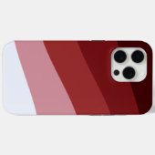 Coques Case-Mate iPhone Motif de vague rouge blanc Ombre (Verso (horizontal))