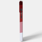 Coques Case-Mate iPhone Motif de vague rouge blanc Ombre (Verso / Gauche)