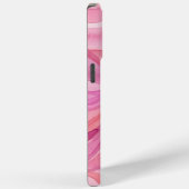 Coques Case-Mate iPhone Motif de vagues à l'aquarelle rose (Verso / Droite)