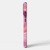 Coques Case-Mate iPhone Motif de vagues à l'aquarelle rose (Verso / Gauche)