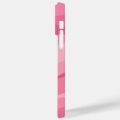 Coques Case-Mate iPhone Motif de vagues abstraites rose tendre (Verso / Gauche)