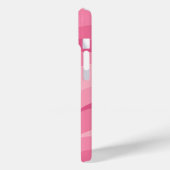 Coques Case-Mate iPhone Motif de vagues abstraites rose tendre (Verso / Gauche)