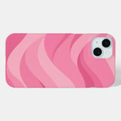 Coques Case-Mate iPhone Motif de vagues abstraites rose tendre (Verso (horizontal))