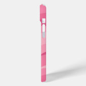 Coques Case-Mate iPhone Motif de vagues abstraites rose tendre (Verso / Gauche)