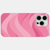 Coques Case-Mate iPhone Motif de vagues abstraites rose tendre (Verso (horizontal))