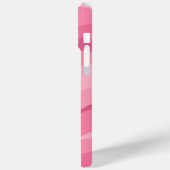 Coques Case-Mate iPhone Motif de vagues abstraites rose tendre (Verso / Gauche)