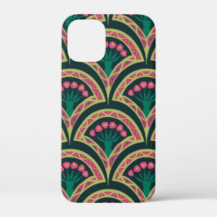 Case-Mate iPhone Case Motif de ventilateur floral rose et vert