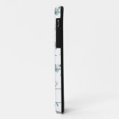 Coques Case-Mate iPhone Motif de verdure d'eucalyptus aquarelle sarcelle N (Dos/Gauche)