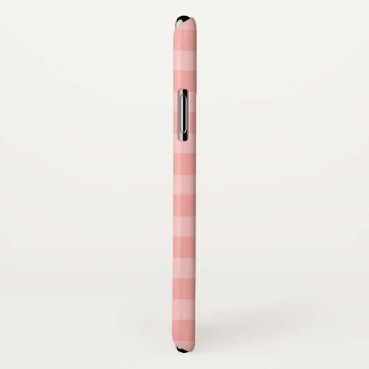 Coques Case-Mate iPhone Motif de vérification En vichy rose pâle (Dos/Droite)