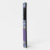 Coques Case-Mate iPhone Motif de verre Amethyst Zigzag (Dos/Gauche)