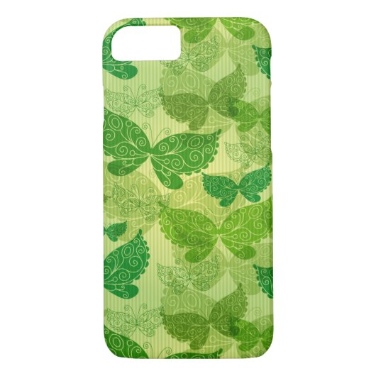 Coques Case-Mate iPhone Motif de vert de ressort (Dos)