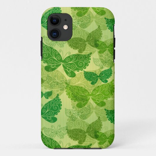 Coques Case-Mate iPhone Motif de vert de ressort (Dos)