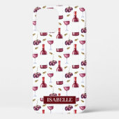 Coques Case-Mate iPhone Motif de vin rouge (Verso)
