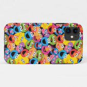Coques Case-Mate iPhone Motif de visages de caractère de Sesame Street (Dos (Horizontal))