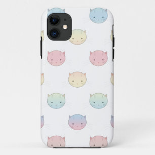 Coque Case-Mate Pour iPhone Motif de visages de chatons pastel mignons