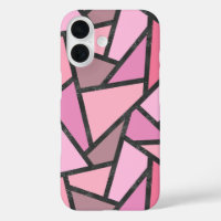 Motif de vitrail aux nuances de corail
