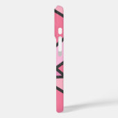 Coques Case-Mate iPhone Motif de vitrail aux nuances de corail (Verso / Gauche)