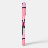 Coques Case-Mate iPhone Motif de vitrail aux nuances de corail (Verso / Droite)