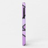 Coques Case-Mate iPhone Motif de vitrail aux nuances de lilas (Dos/Gauche)