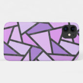Coques Case-Mate iPhone Motif de vitrail aux nuances de lilas (Dos (Horizontal))