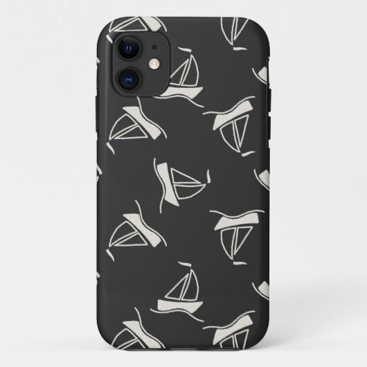 Coques Case-Mate iPhone Motif de voilier de griffonnage (Dos)