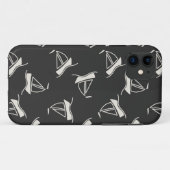 Coques Case-Mate iPhone Motif de voilier de griffonnage (Dos (Horizontal))