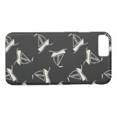 Coques Case-Mate iPhone Motif de voilier de griffonnage (Dos (Horizontal))
