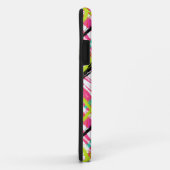 Coques Case-Mate iPhone Motif de zag de Zig rose-main (Dos/Droite)