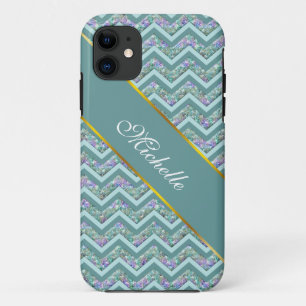 Coque Case-Mate Pour iPhone Motif de zigzag d'aluminium d'arc-en-ciel