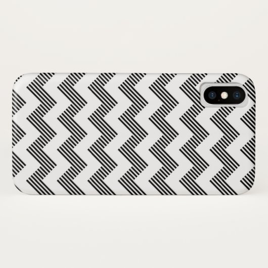 Coques Case-Mate iPhone Motif de zigzag géométrique (Dos (Horizontal))