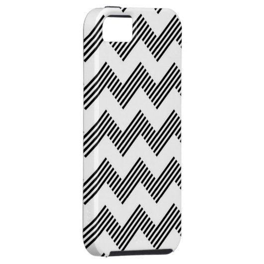 Coques Case-Mate iPhone Motif de zigzag géométrique (Dos/Droit)